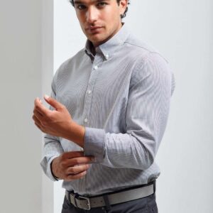 PR238 MEN’S COTTON RICH OXFORD STRIPES SHIRT