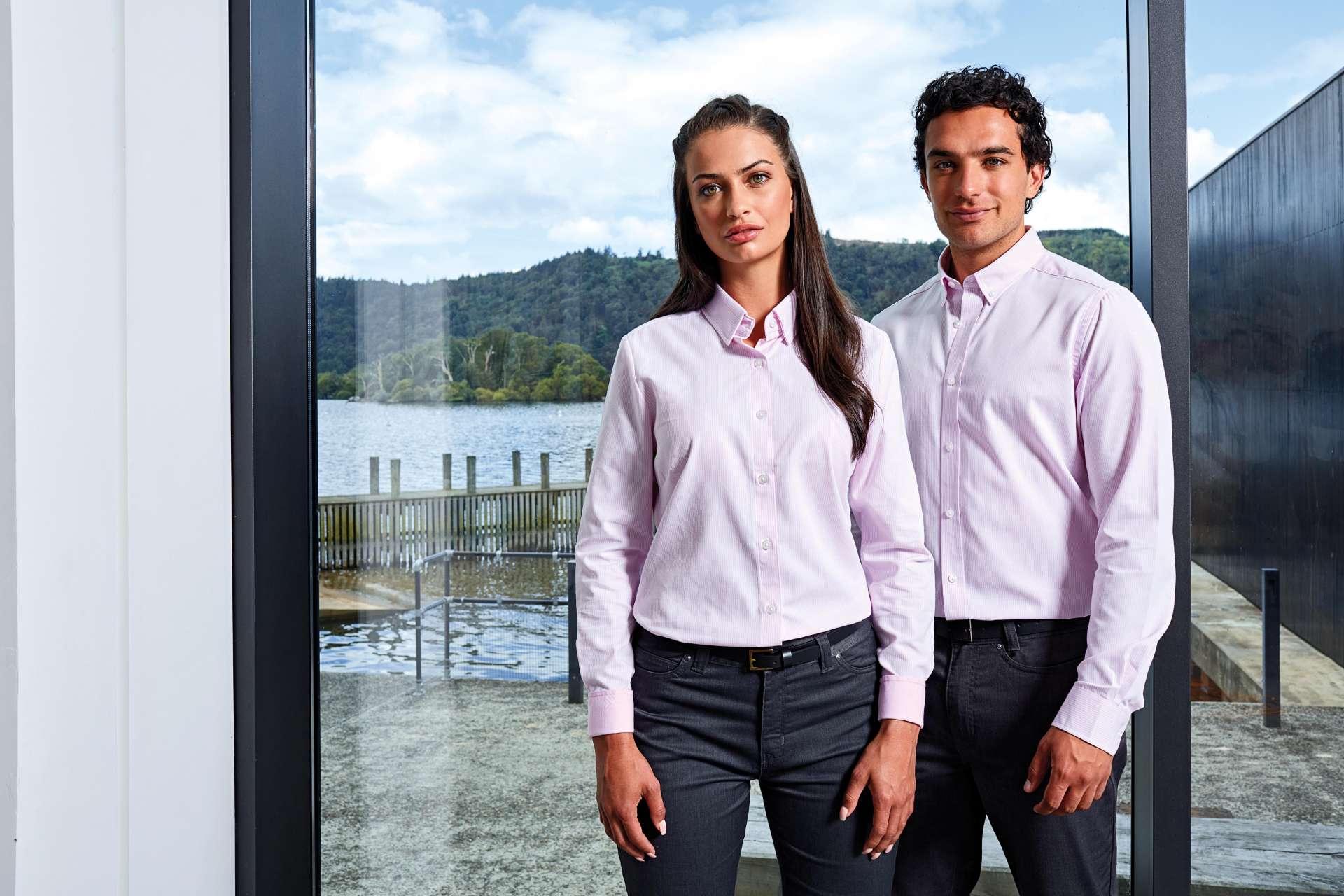 PR238 MEN’S COTTON RICH OXFORD STRIPES SHIRT – Obrázok 3