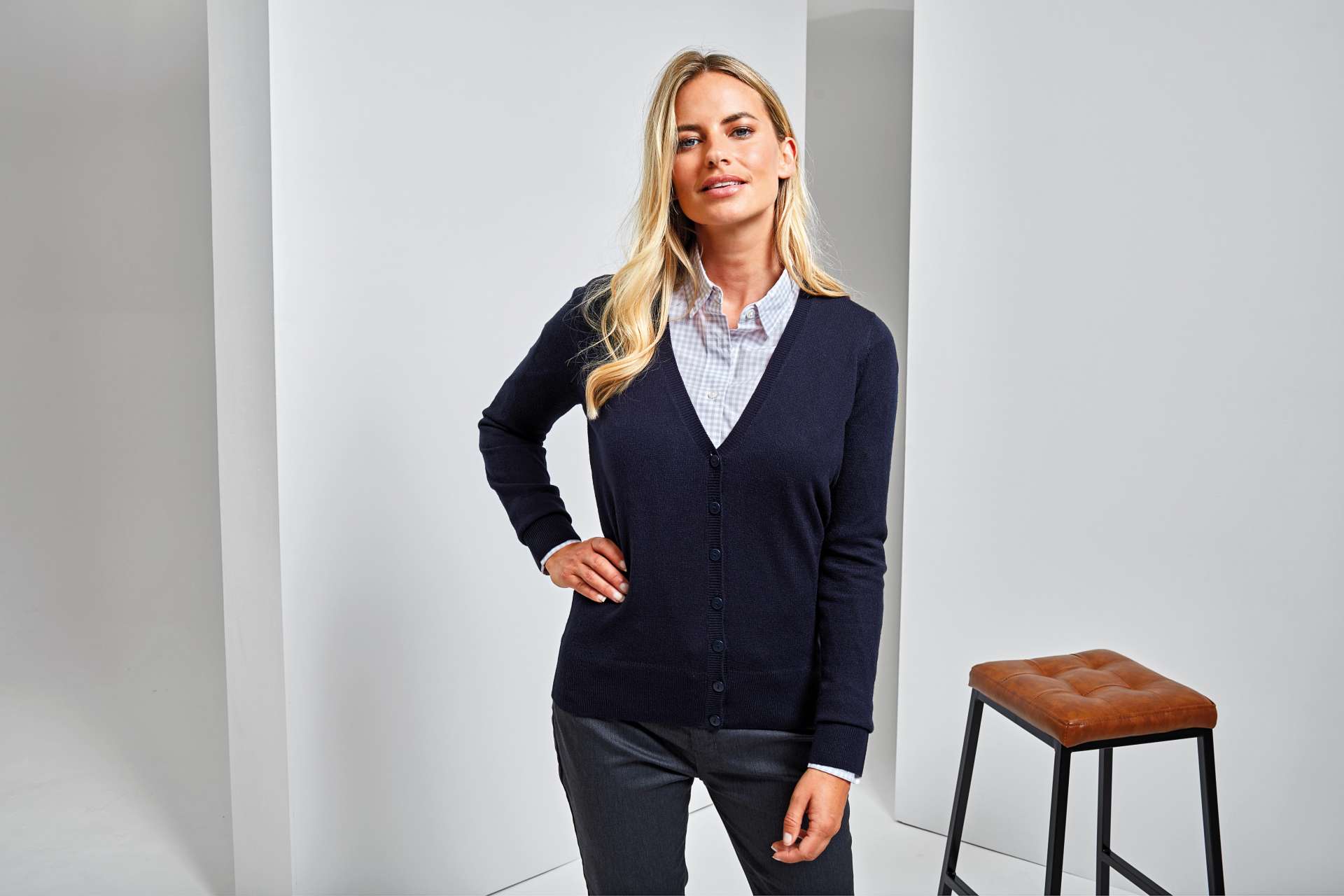 PR402 'ESSENTIAL' ACRYLIC WOMEN'S CARDIGAN – Obrázok 2