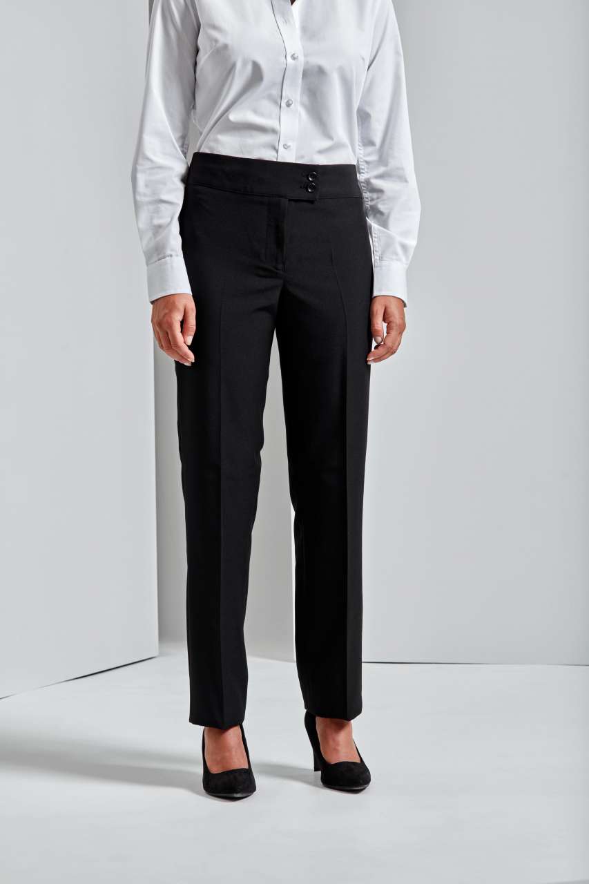 PR536 LADIES' 'IRIS' STRAIGHT LEG TROUSERS