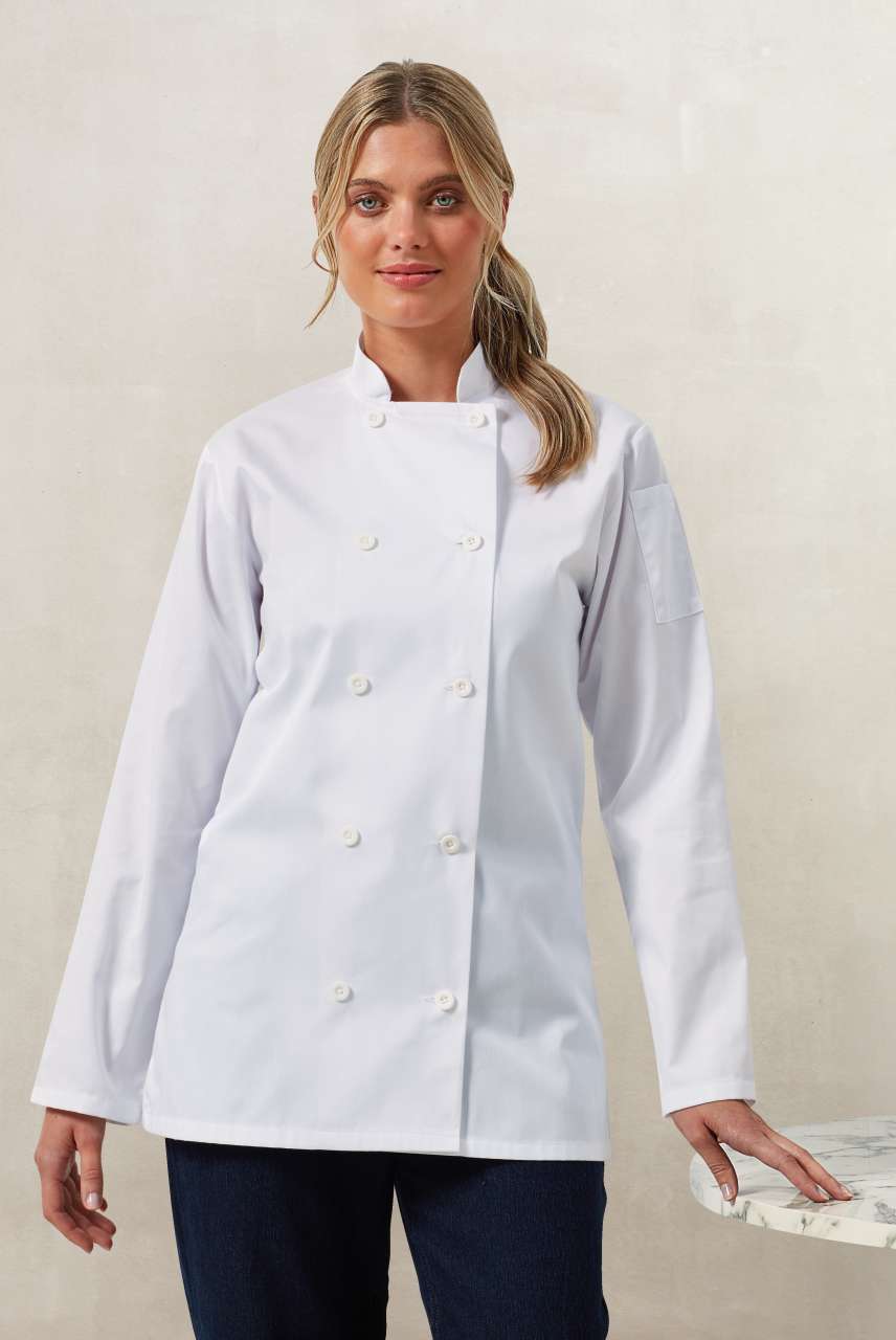 PR671 LADIES’ LONG SLEEVE CHEF’S JACKET