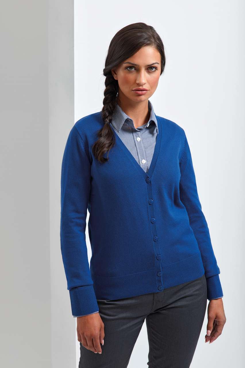 PR697 WOMEN'S BUTTON-THROUGH KNITTED CARDIGAN – Obrázok 5