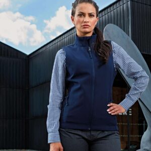 PR816 WOMEN’S WINDCHECKER® PRINTABLE & RECYCLED SOFTSHELL GILET