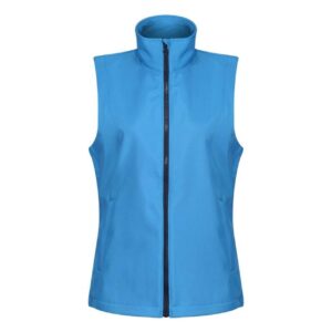RETRA845 WOMEN'S ABLAZE PRINTABLE SOFTSHELL BODYWARMER