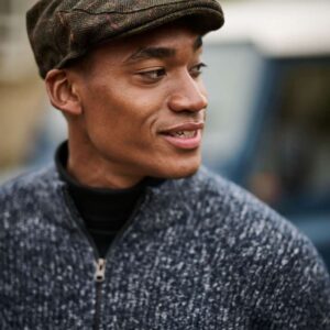 RETRC338 ACRE TWEED-EFFECT FLATCAP