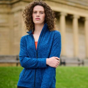 RETRF604 THORNLY WOMEN - FULL ZIP MARL FLEECE