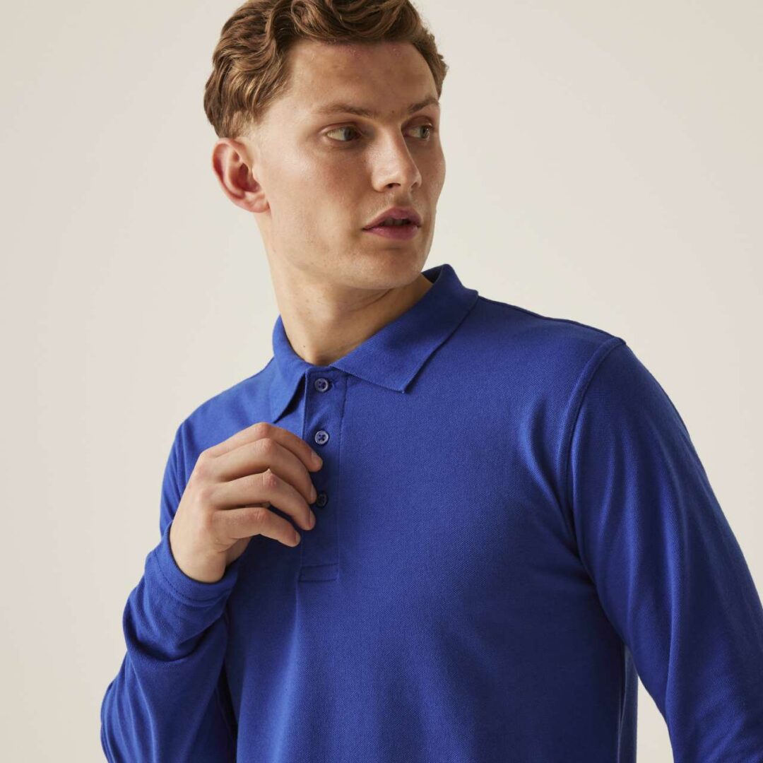 PRO 65/35 LONG SLEEVE POLO SHIRT – Obrázok 4