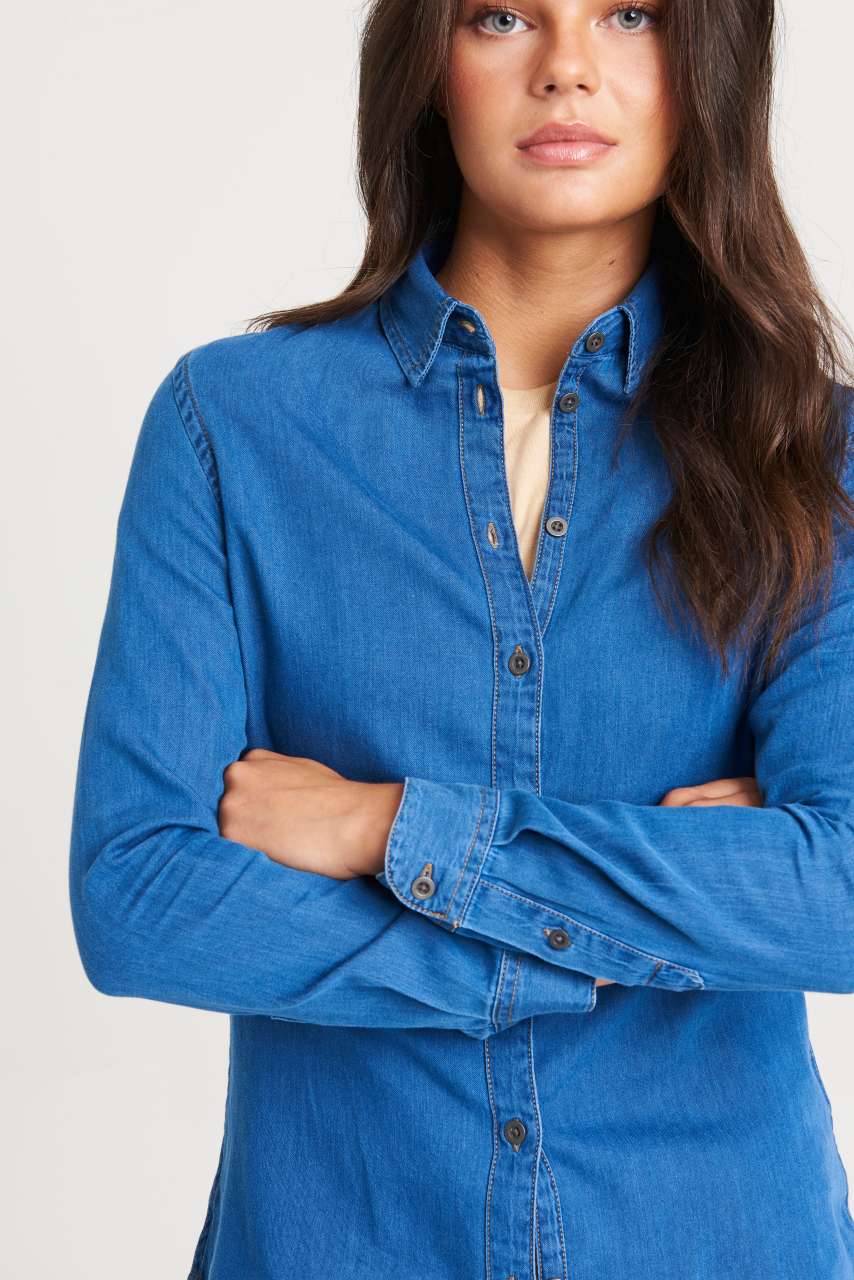 SD045 LUCY DENIM SHIRT – Obrázok 6