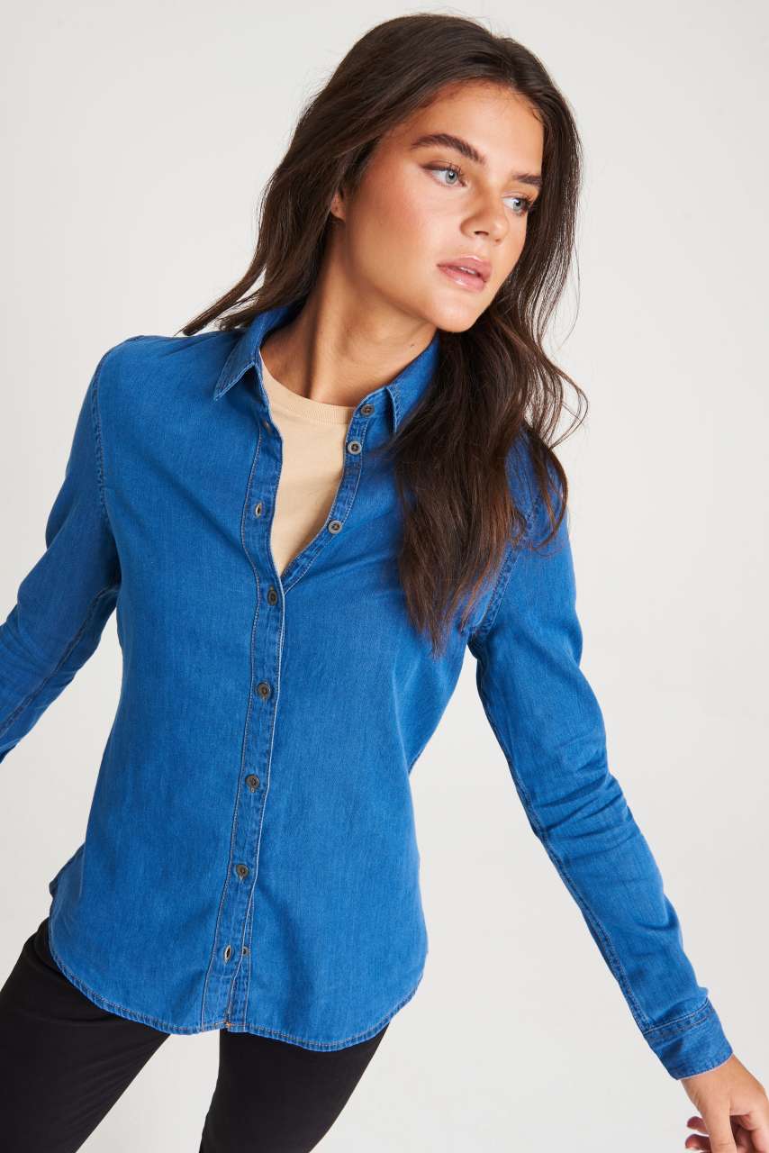 SD045 LUCY DENIM SHIRT – Obrázok 8