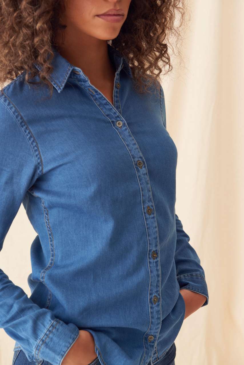SD045 LUCY DENIM SHIRT – Obrázok 9