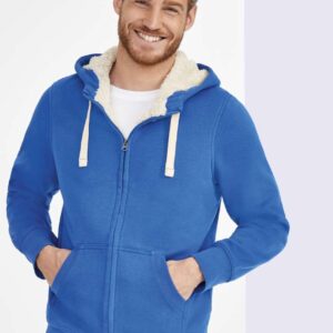 SO00584 SOL'S SHERPA - UNISEX ZIPPED JACKET WITH SHERPA" LINING"