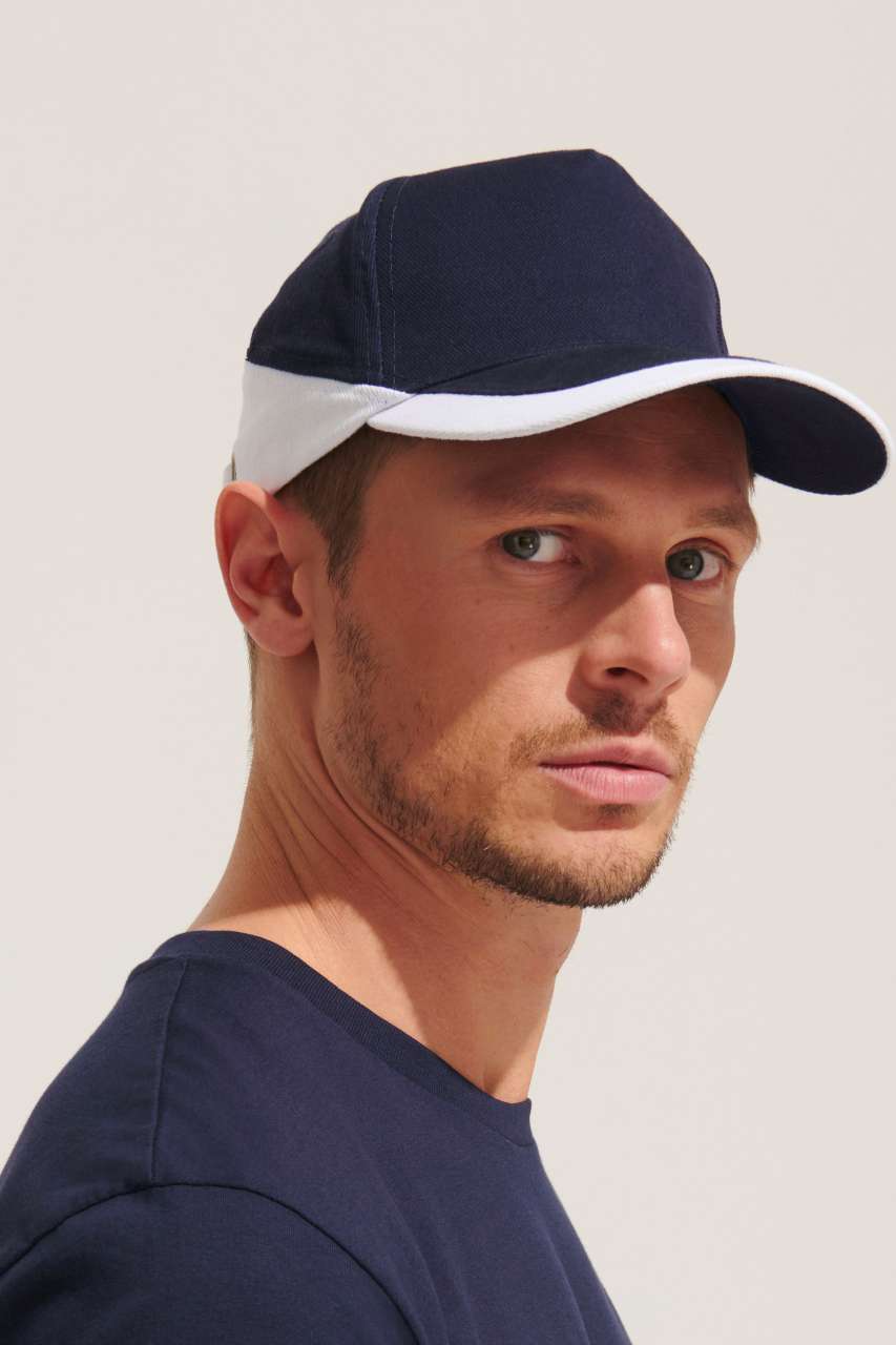SO00595 SOL'S BOOSTER - 5 PANEL CONTRASTED CAP