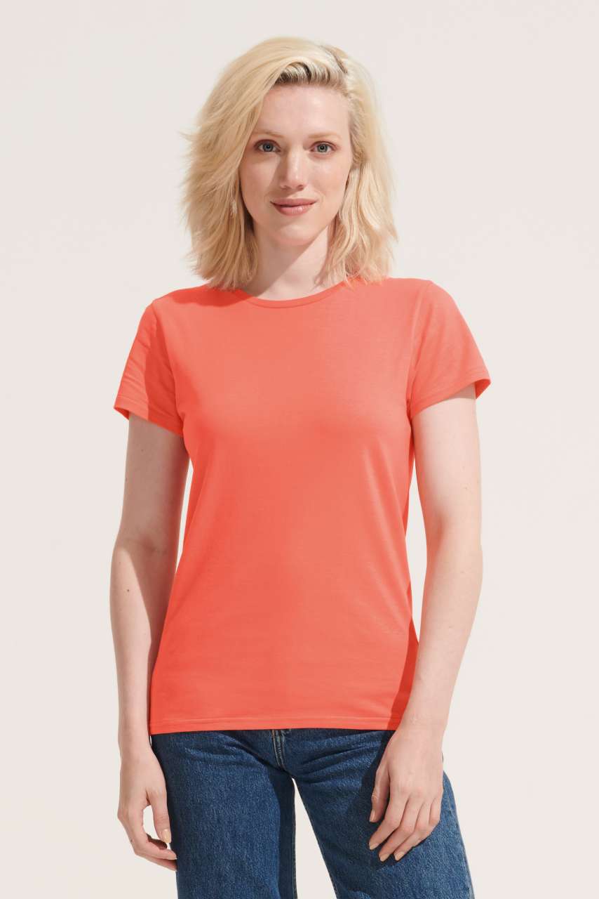 SO03581 SOL'S CRUSADER WOMEN - ROUND-NECK FITTED JERSEY T-SHIRT – Obrázok 3