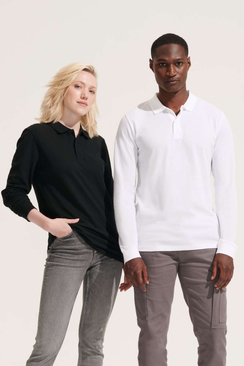 SO04241 SOL'S PLANET LSL - UNISEX LONG SLEEVE POLO SHIRT