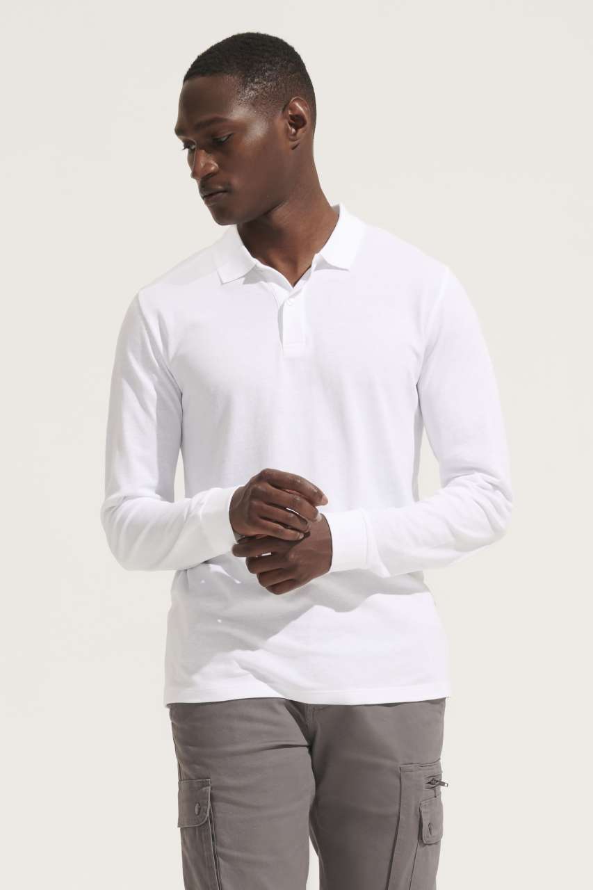 SO04241 SOL'S PLANET LSL - UNISEX LONG SLEEVE POLO SHIRT – Obrázok 2