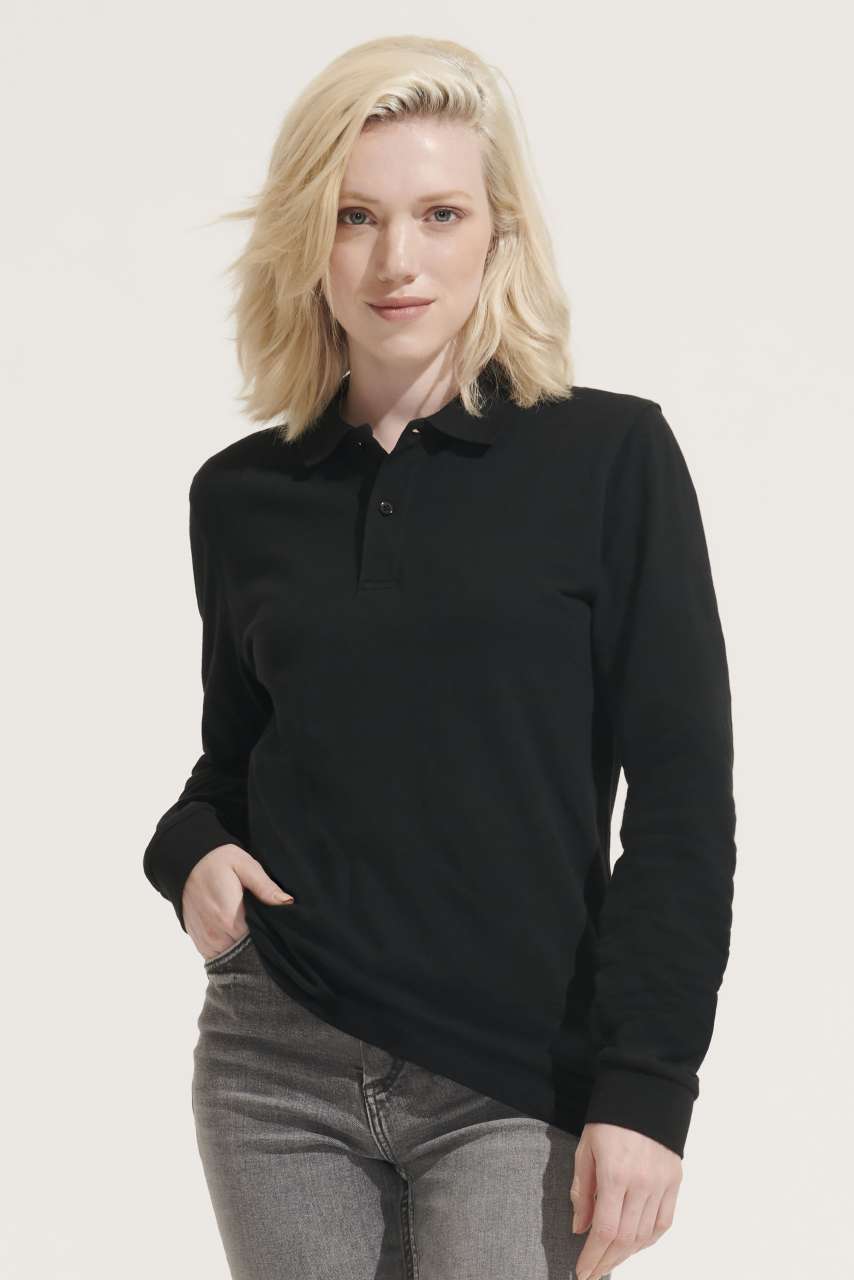 SO04241 SOL'S PLANET LSL - UNISEX LONG SLEEVE POLO SHIRT – Obrázok 3