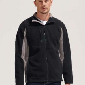 SO55500 SOL'S NORDIC - MEN’S TWO-COLOUR ZIPPED FLEECE JACKET