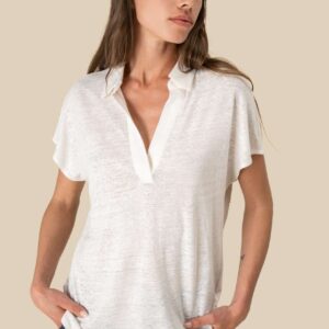 LADIES’ LINEN POLO SHIRT