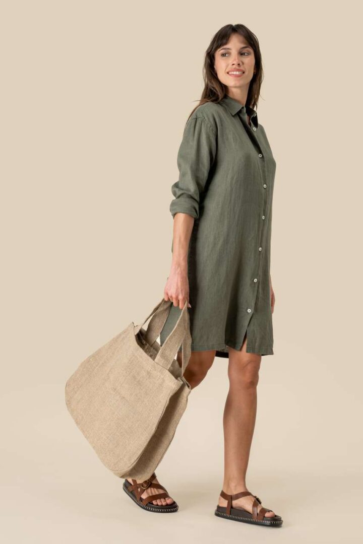 LADIES' LINEN DRESS SHIRT – Obrázok 5