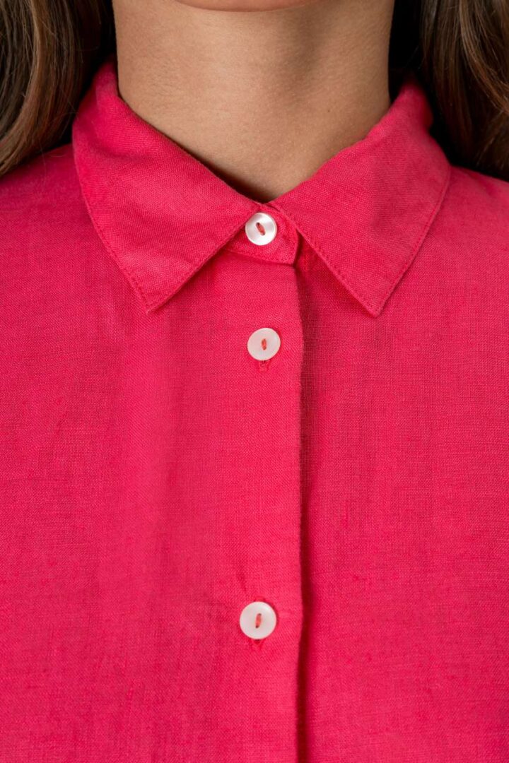 LADIES' OVERSIZE LINEN SHIRT – Obrázok 2