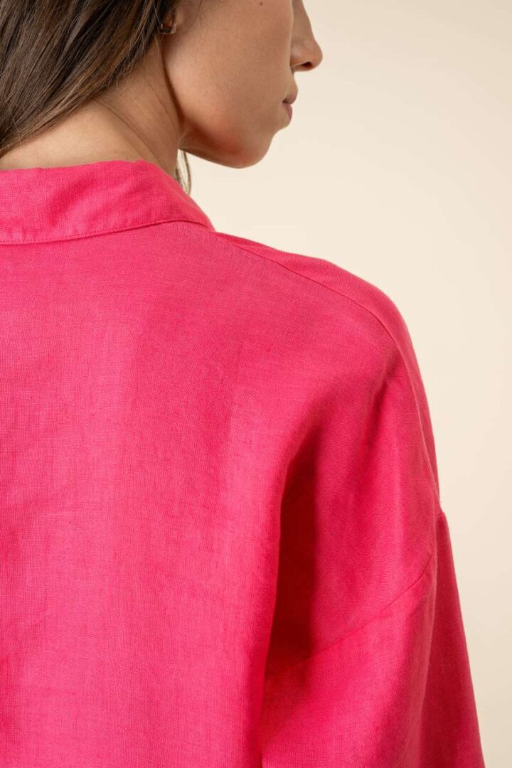 LADIES' OVERSIZE LINEN SHIRT – Obrázok 3