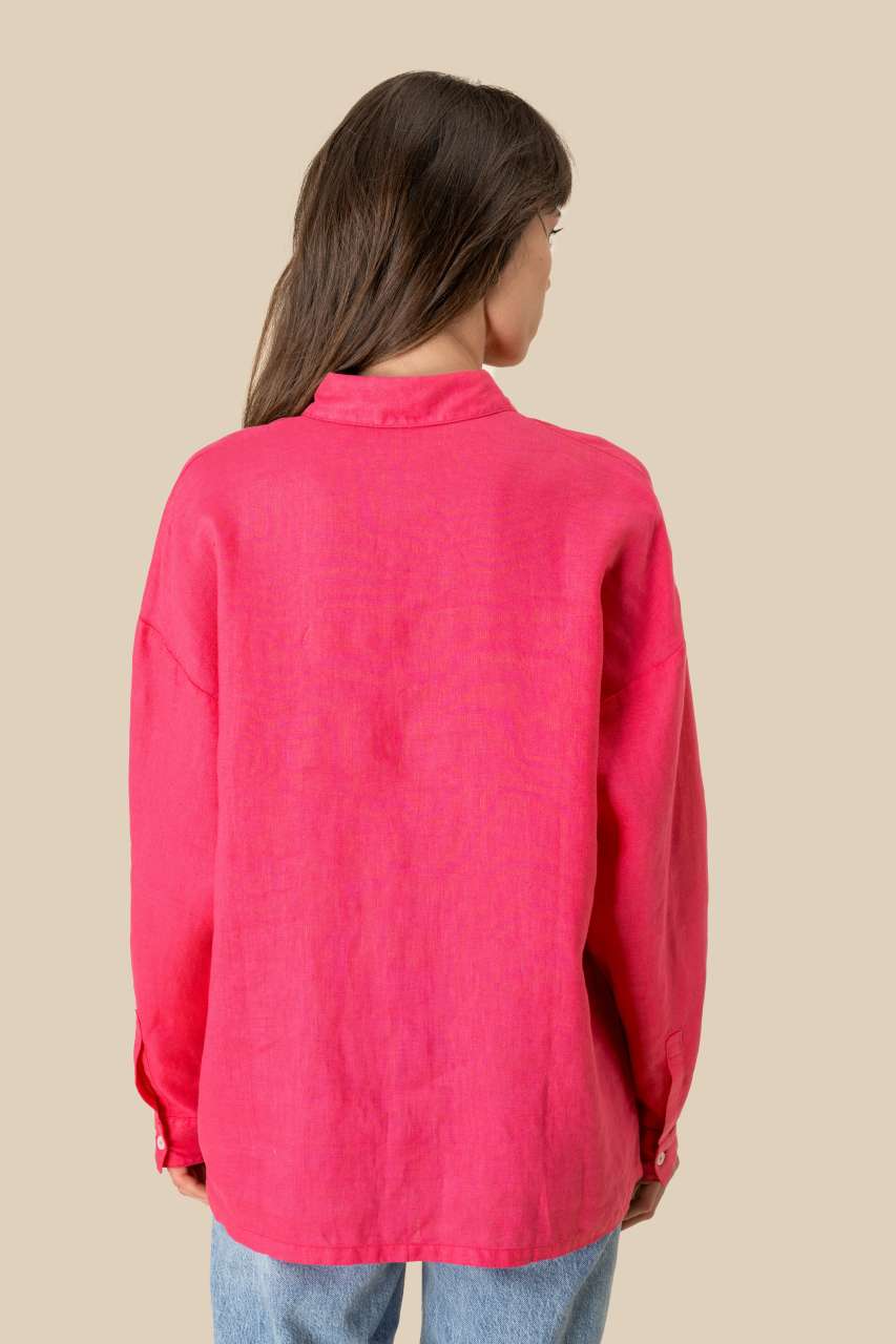 LADIES' OVERSIZE LINEN SHIRT – Obrázok 5