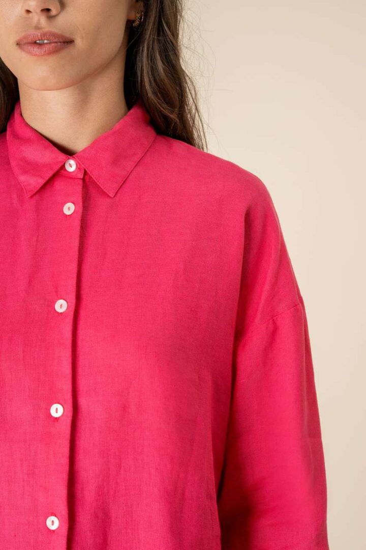 LADIES' OVERSIZE LINEN SHIRT – Obrázok 6