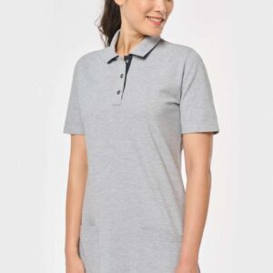 WK209 LADIES’ SHORT-SLEEVED LONGLINE POLO SHIRT