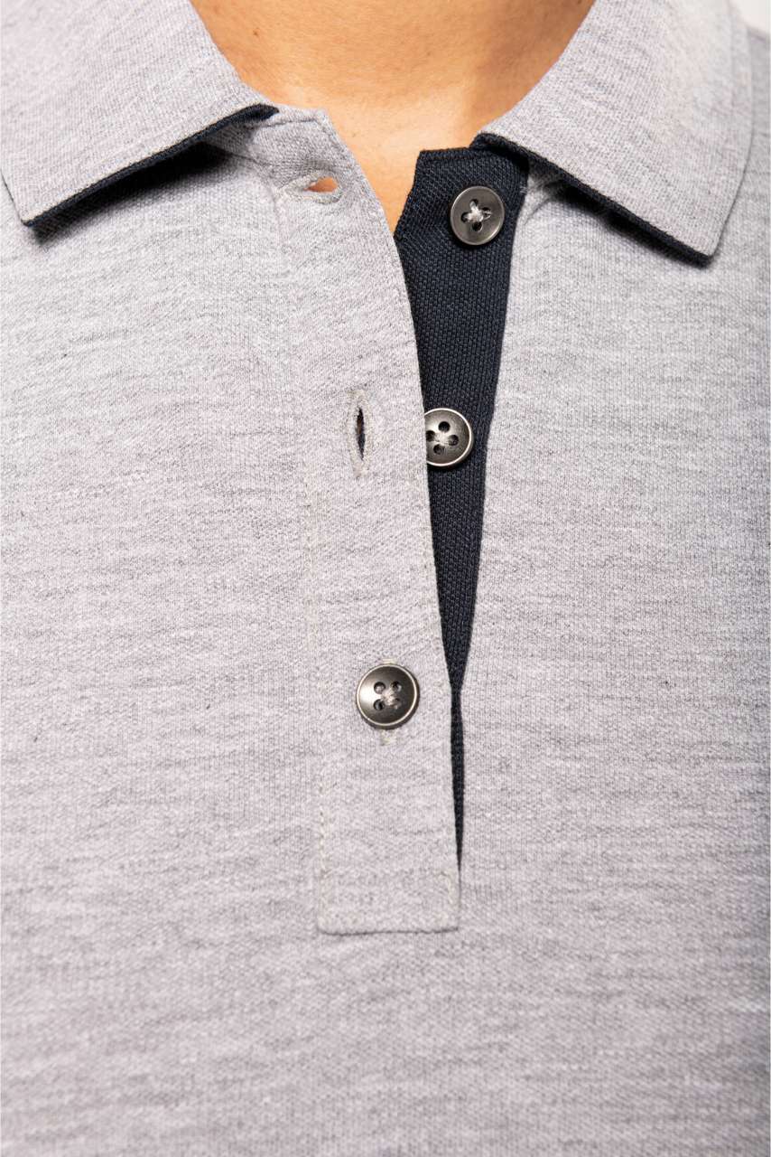 WK209 LADIES’ SHORT-SLEEVED LONGLINE POLO SHIRT – Obrázok 8