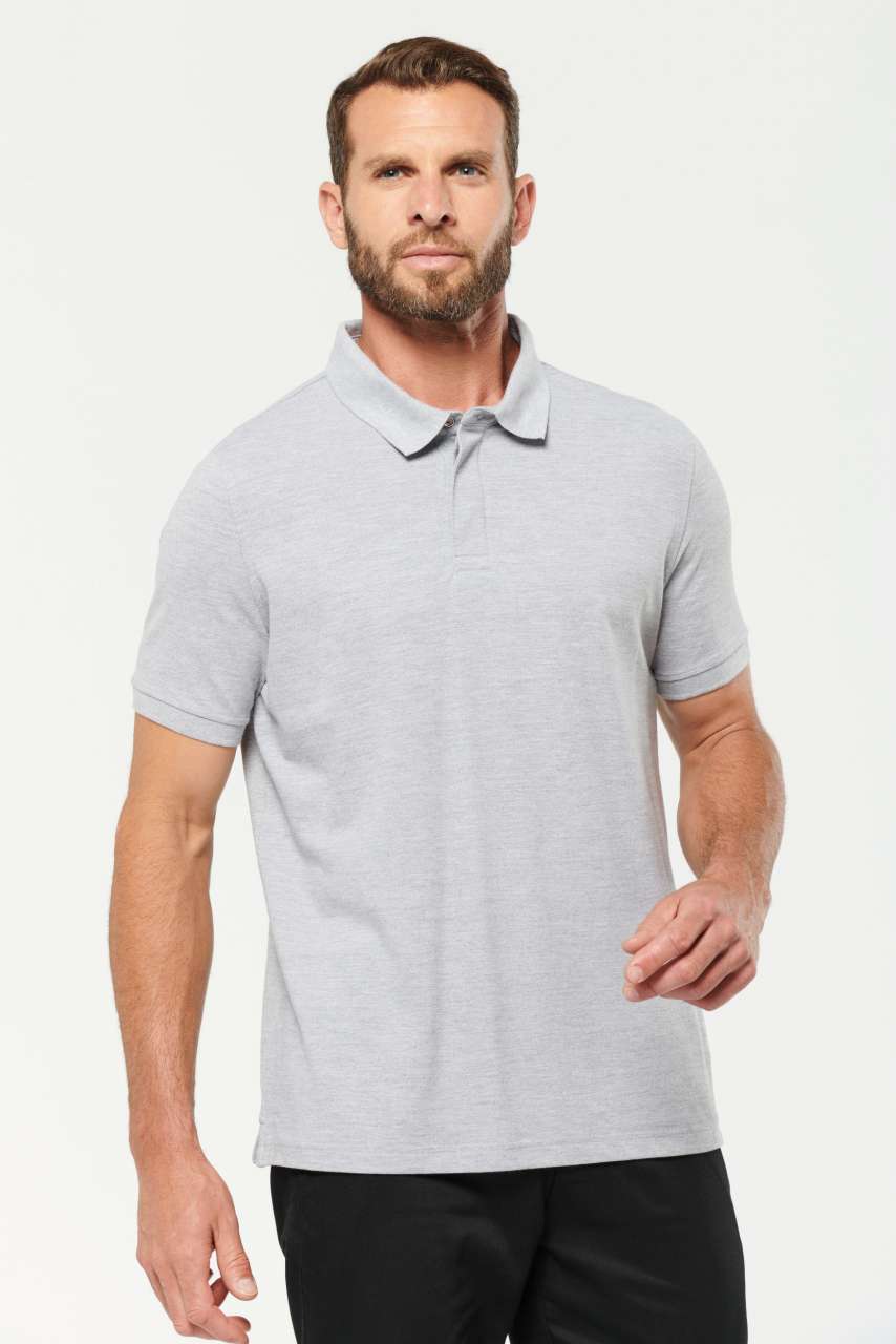 WK225 MEN'S SHORT SLEEVE STUD POLO SHIRT