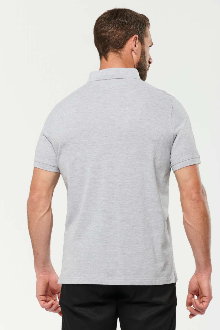 WK225 MEN'S SHORT SLEEVE STUD POLO SHIRT – Obrázok 2