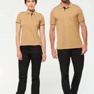 WK270 MEN'S SHORT-SLEEVED CONTRASTING DAYTODAY POLO SHIRT