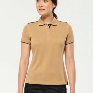 WK271 LADIES' SHORT-SLEEVED CONTRASTING DAYTODAY POLO SHIRT