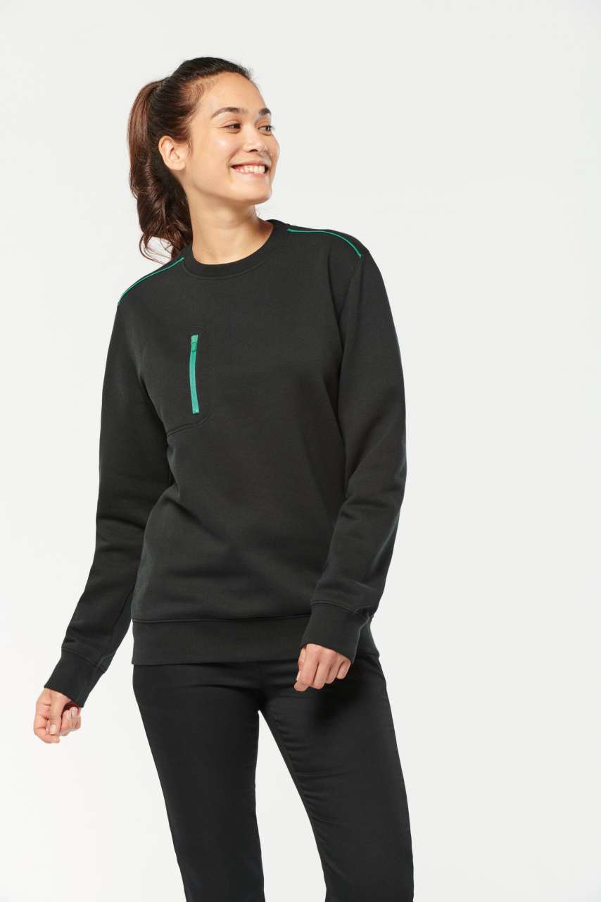 WK403 UNISEX DAYTODAY CONTRASTING POCKET SWEATSHIRT – Obrázok 6